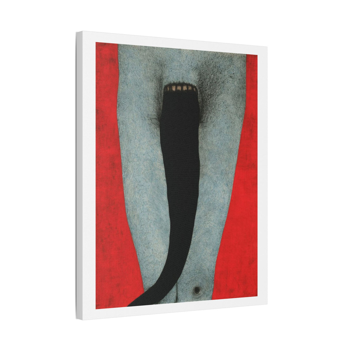 Tongue,  Neo-Surrealism, Art Print on Satin Canvas, Stretched