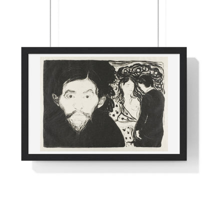 Jealousy I (1896) by Edvard Munch, from the Original, Framed Art Print