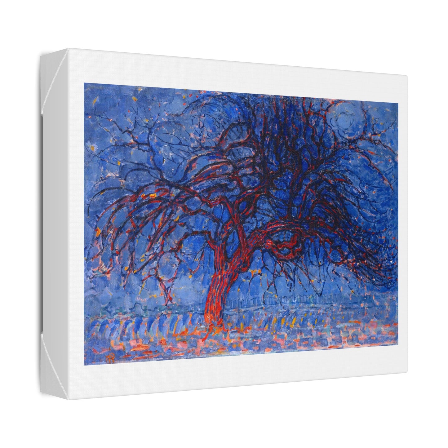 Evening, Red Tree 'Avond, De Rode Boom' (1908) by Piet Mondrian, from the Original, Canvas Art Print