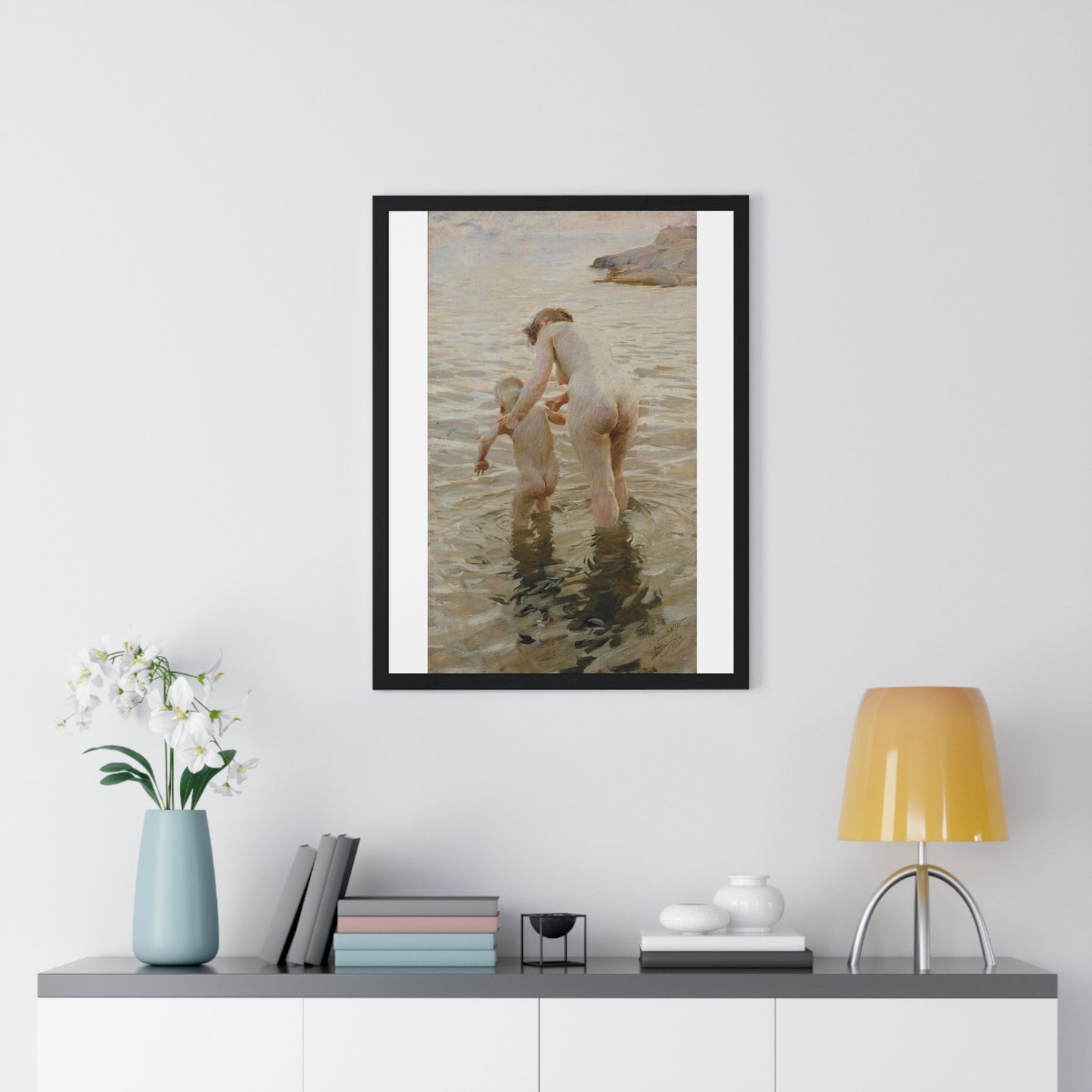 The First Time (1888) by Anders Zorn, from the Original, Framed Art Print