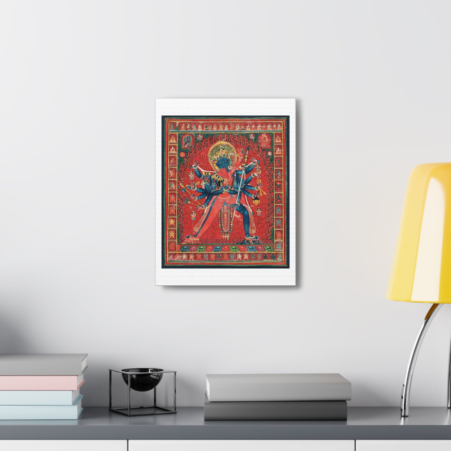 Chakrasamvara and Consort Vajravarahi (1450–1500) Canvas Art Print from the Original