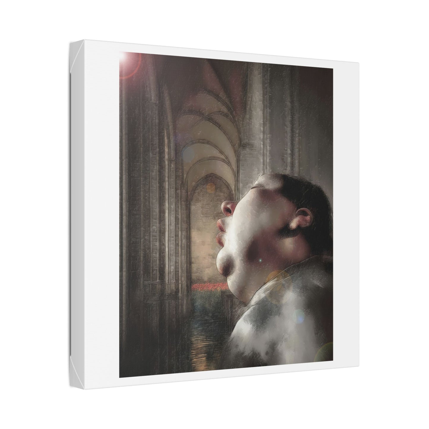 Dead to the World, Surrealist Art 'Designed by AI' Canvas Art Print