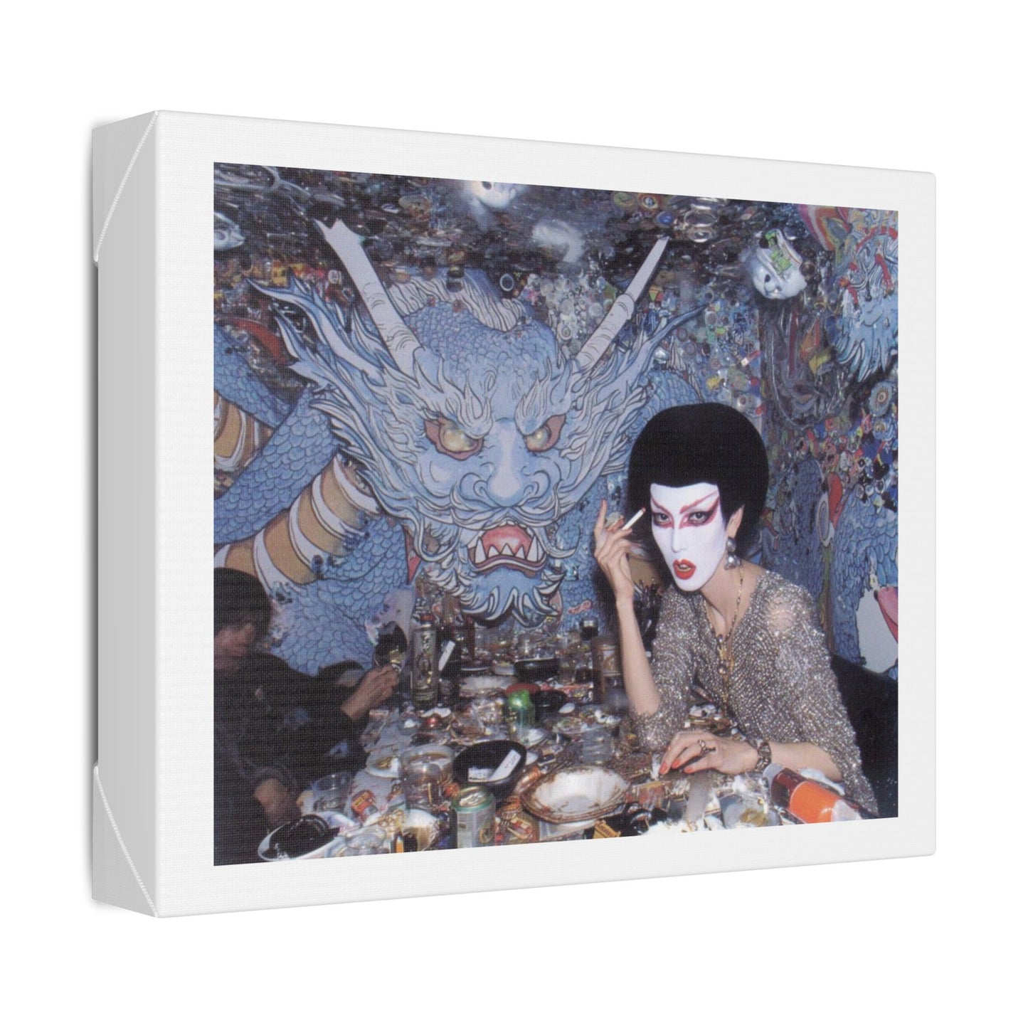 Psychedelic Japan V Abstract Art 'Designed by 'AI Canvas Art Print