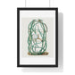 Snake Cactus, from 'Familie Der Cacteen' (1893-1905) from the Original, Framed Art Print