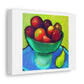 Bowl Of Fruit Impressionist Style Art Print 'Designed by AI' on Satin Canvas