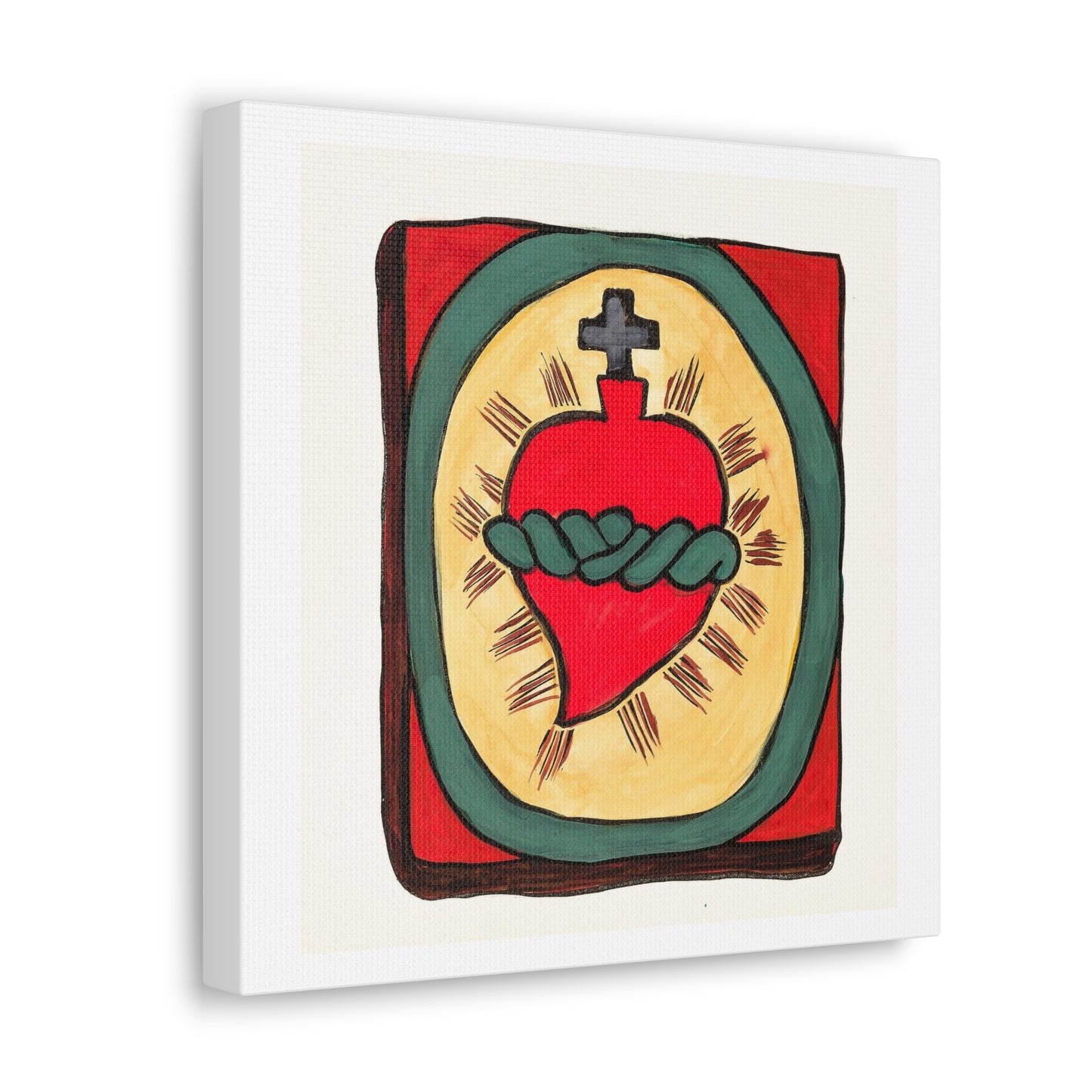 Sacred Heart 'Plate 50' from Spanish Colonial Designs of New Mexico (1935–1942), Art Print from the Original on Canvas