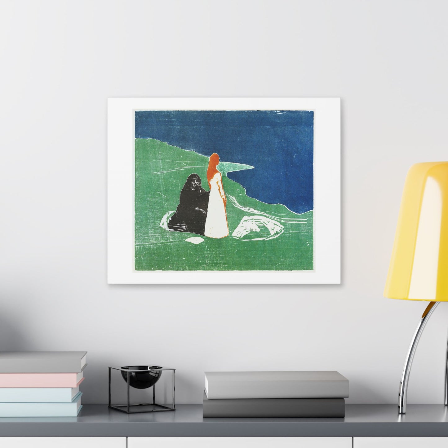 Two Women on the Shore (1898) by Edvard Munch, from the Original, Canvas Art Print