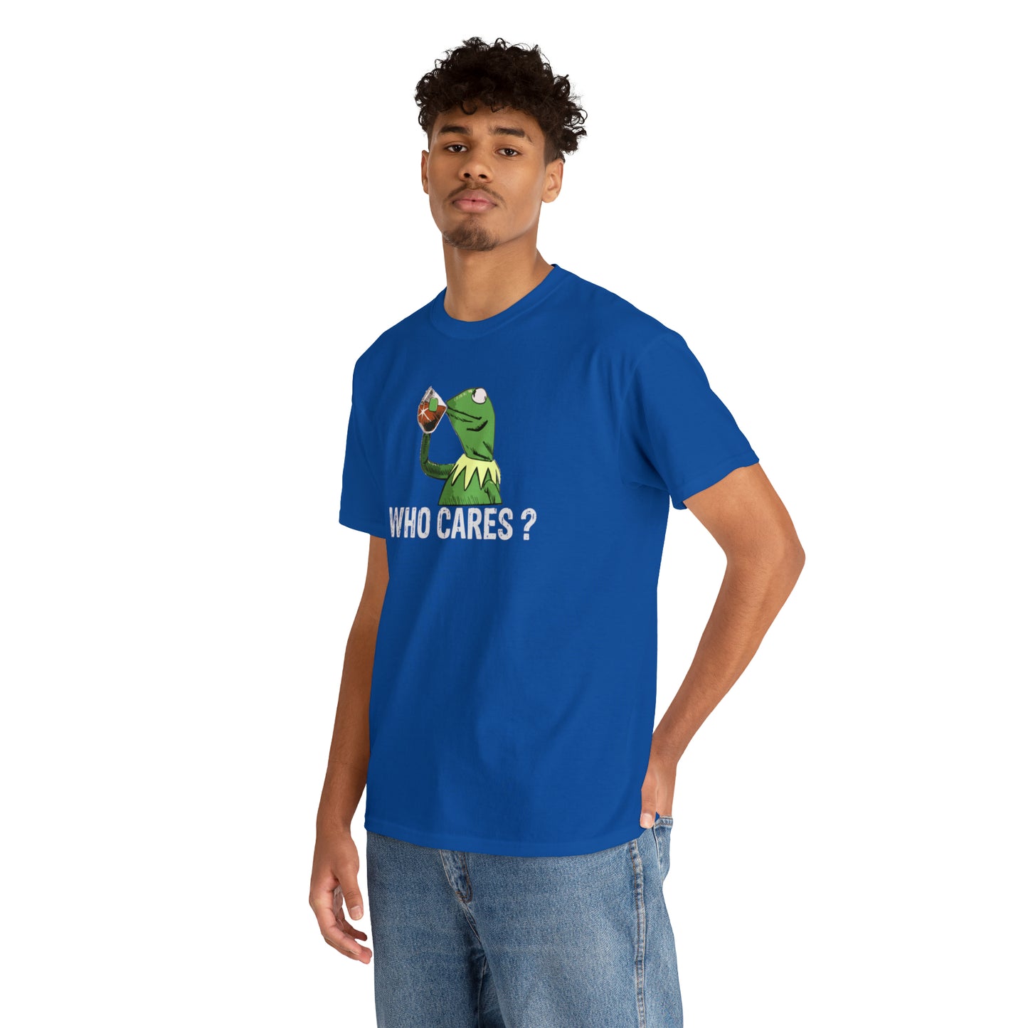 Who Cares Kermit Funny T-Shirt