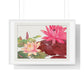 Japanese Woodblock Art, Nymphaea Lotus (1917)  by Tanigami Kônan, from the Original, Framed Print