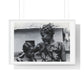 Benin, A Woman and Child with Braided Hairstyles, Vintage Photograph by Herbert Meyerowitz, Framed Print