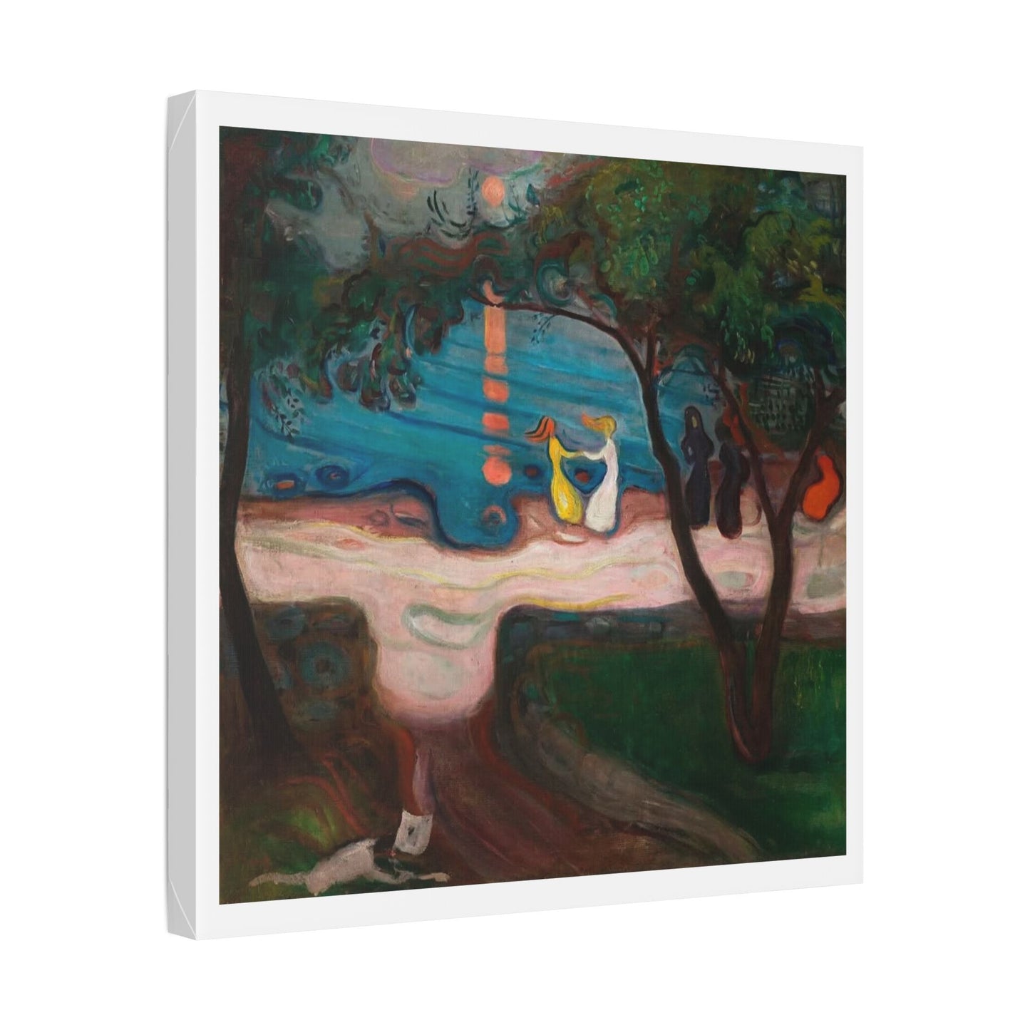 Dance on the Shore also known as the Dance of Life (circa 1900) by Edvard Munch, from the Original, Canvas Art Print