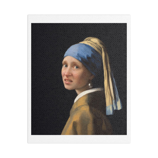 Liberal Woman from the Paris Riots (2026)  Art Print in the Style of Vermeer