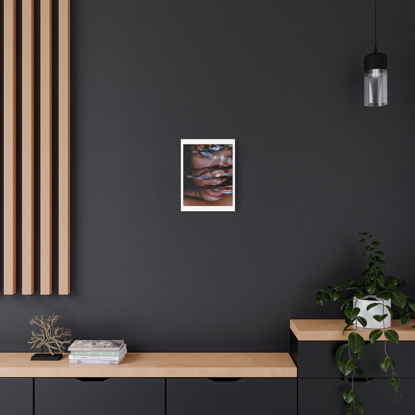 Glitch in the Matrix, Fashion Art Print on Canvas, Stretched