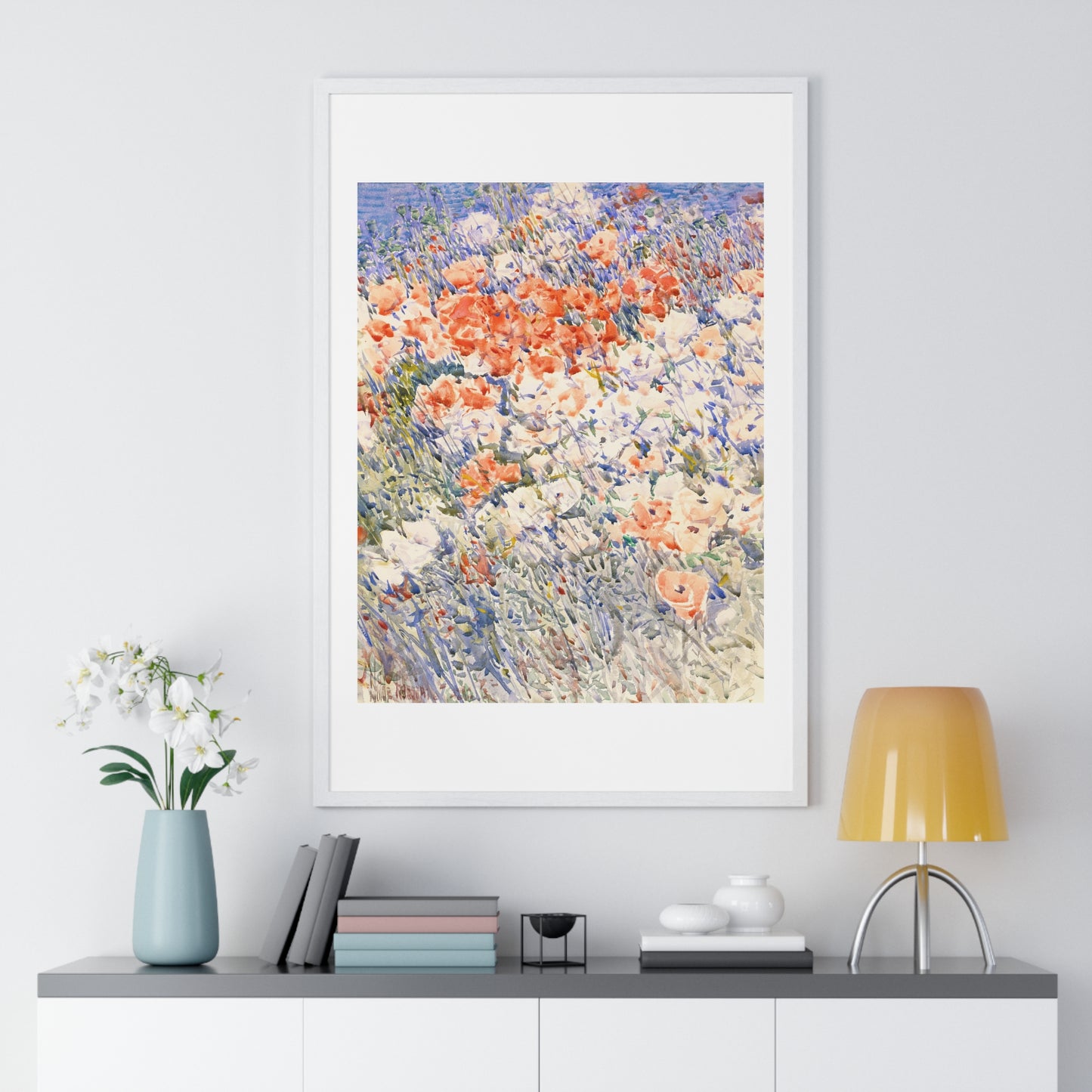 The Island Garden by Childe Hassam (1892) from the Original, Framed Art Print