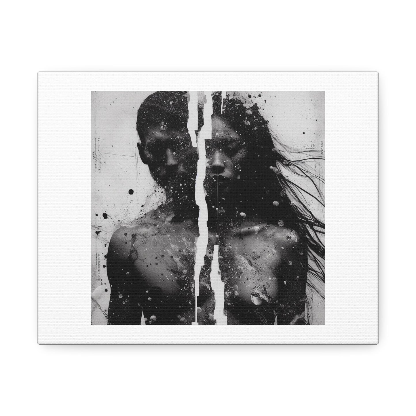 Visceral Relationship Break Up 'Designed by AI' Art Print on Canvas