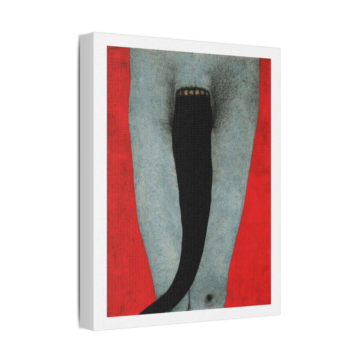 Tongue,  Neo-Surrealism, Art Print on Satin Canvas, Stretched