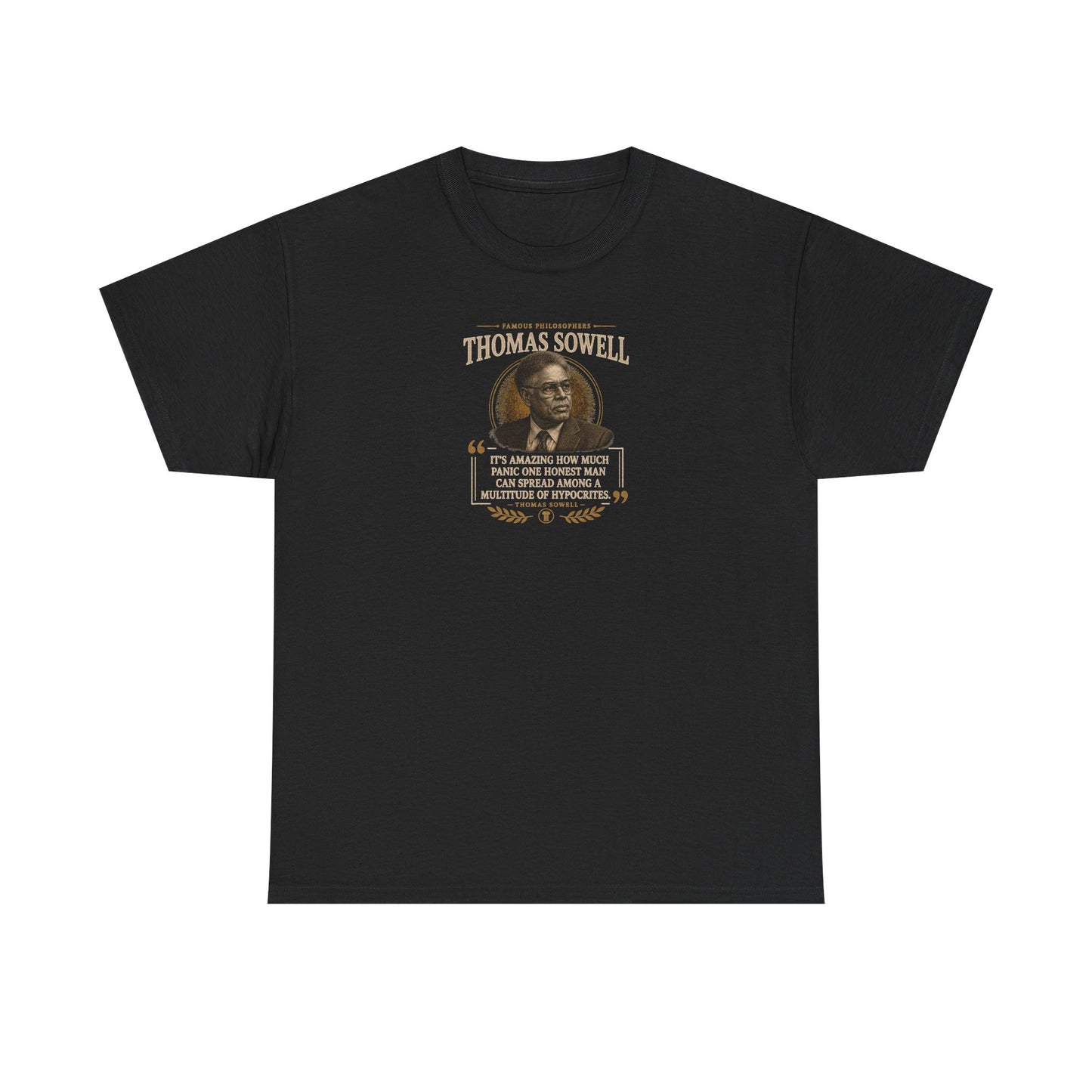 Thomas Sowell on Hypocrisy as a Tool of Political Elites, Philosophy Tribute T-Shirt