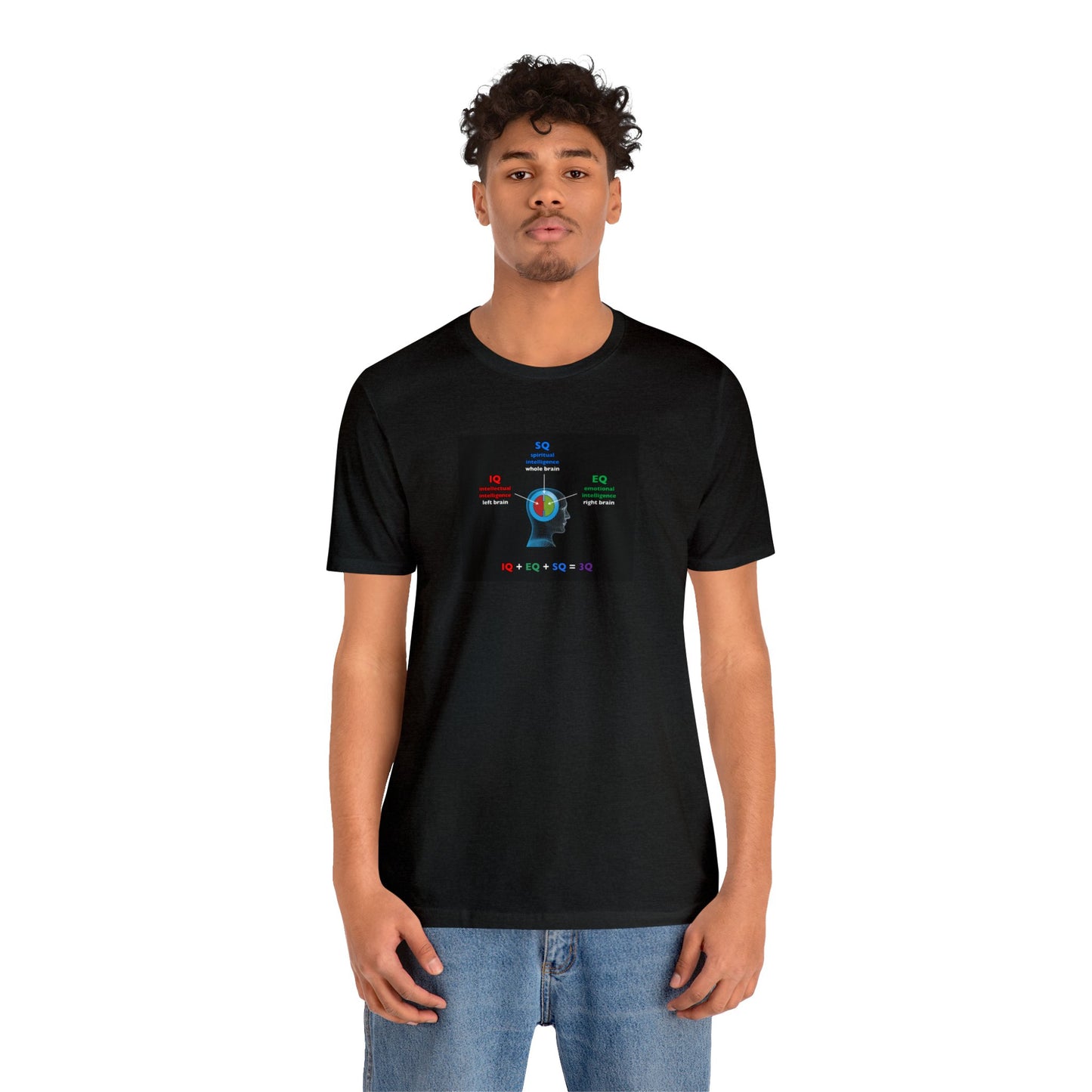 Spiritual Intelligence EQ+IQ=SQ, Soft Jersey T-Shirt