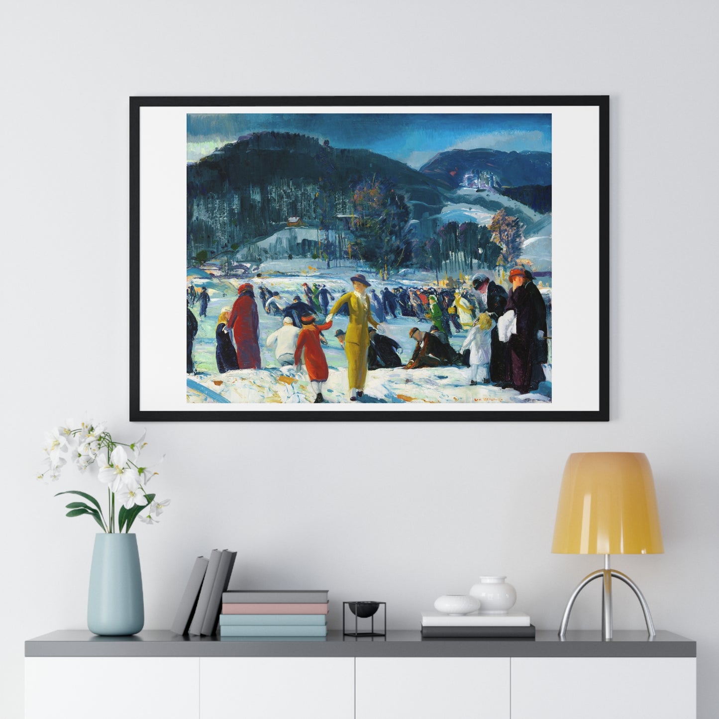 Love of Winter (1914) by George Wesley Bellows, from the Original, Framed Art Print
