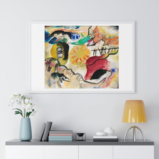 Improvisation 27 (Garden of Love II) by Wassily Kandinsky (1912) , from the Original, Framed Print