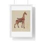 Carousel Giraffe (circa 1939) Illustration by Henry Tomaszewski, from the Original, Framed Print