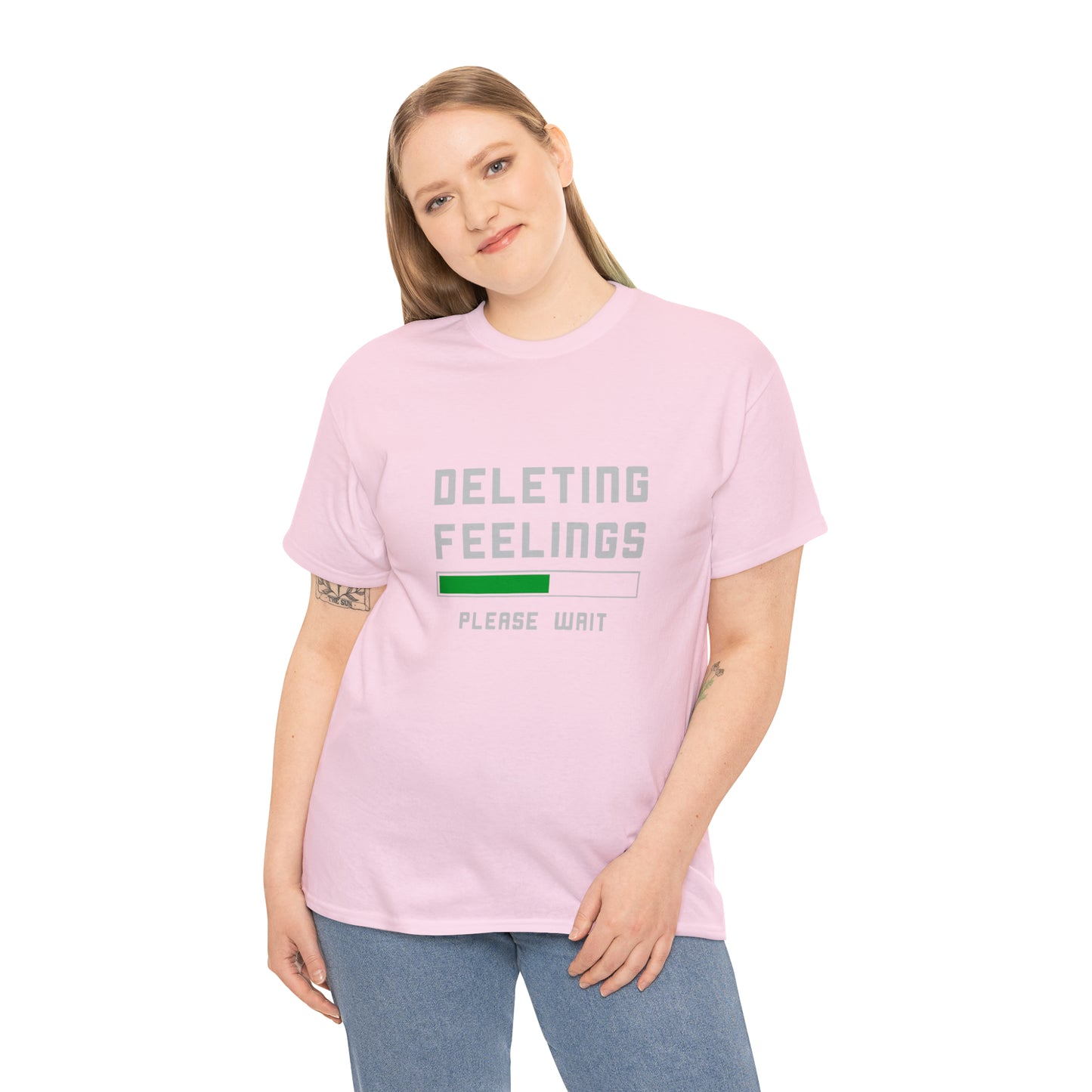 Deleting Feelings Abstract Cotton T-Shirt