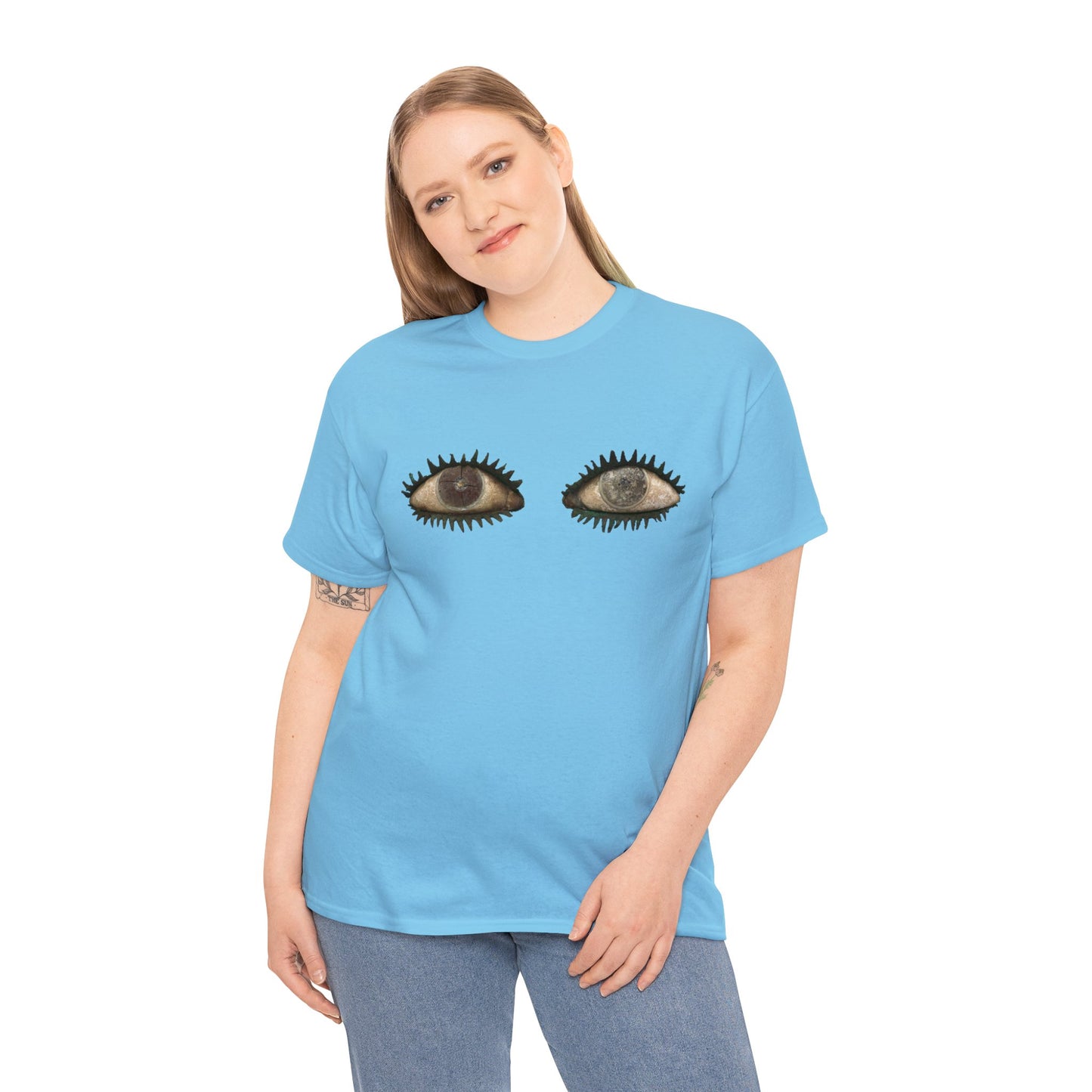 Pair of Eyes, Ancient Sculpture Art T-Shirt