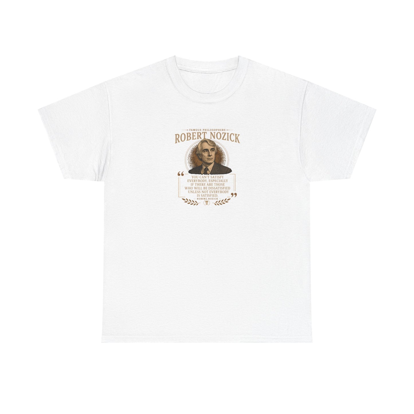 Robert Nozick on Society and Voluntary Choices, Philosophy Tribute T-Shirt