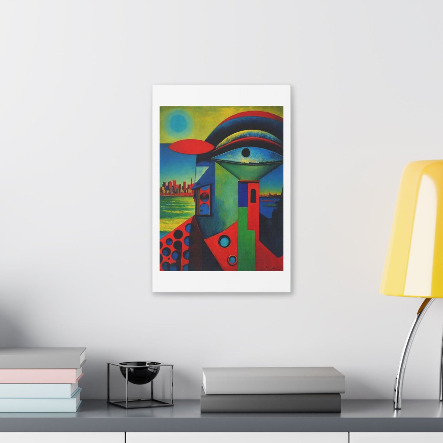 Eye on the Horizon, Picasso Art Style 'Designed by AI' Canvas Art Print