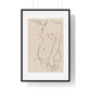 Nude Three Quarters, Part of Head Cropped (1913) by Henri Matisse from the Original, Framed Art Print