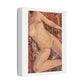 Textured Reclining Figure on Persian Rug, Art Print on Satin Canvas, Stretched