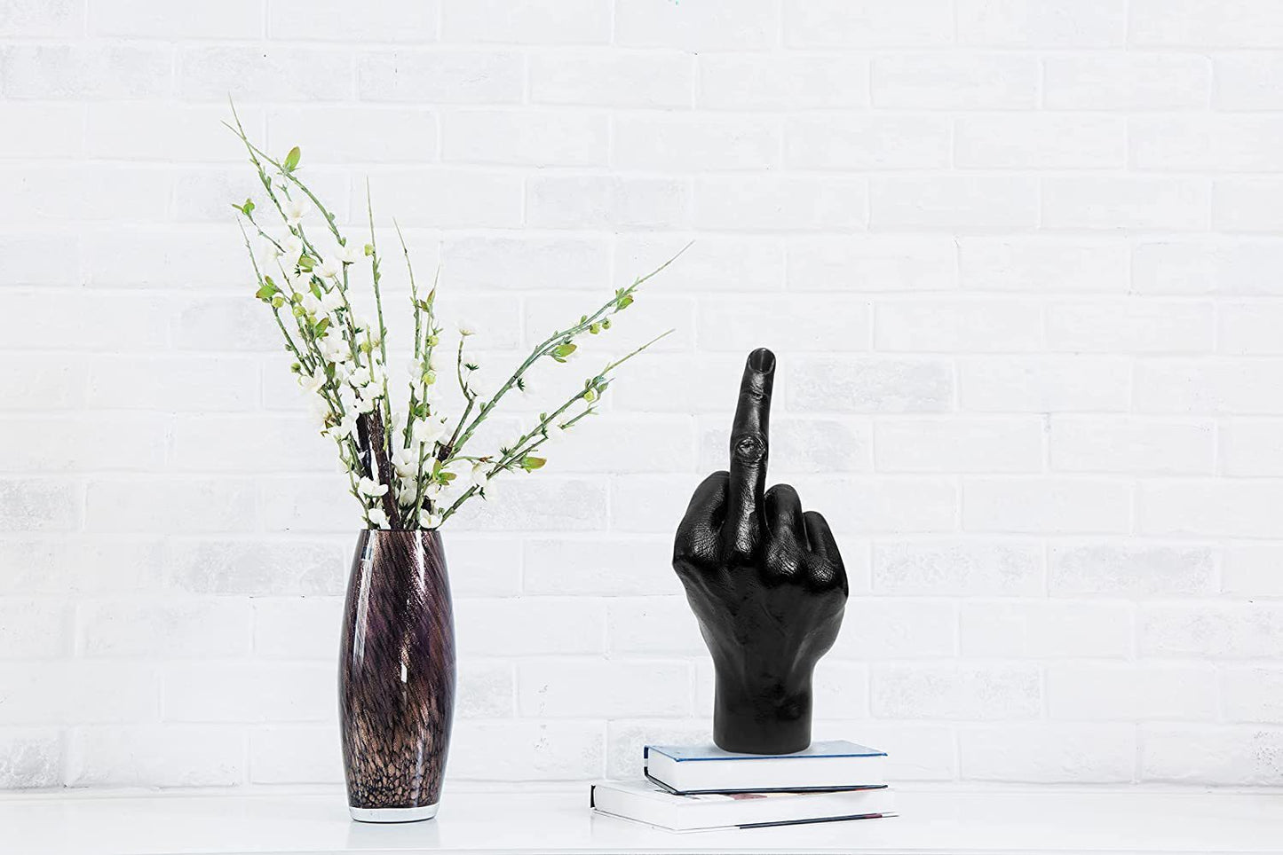 Desk Statue 'Giving the Finger' Decorative Sculpture