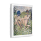 Two Girls in the Reeds, from the Original, Art Print on Canvas