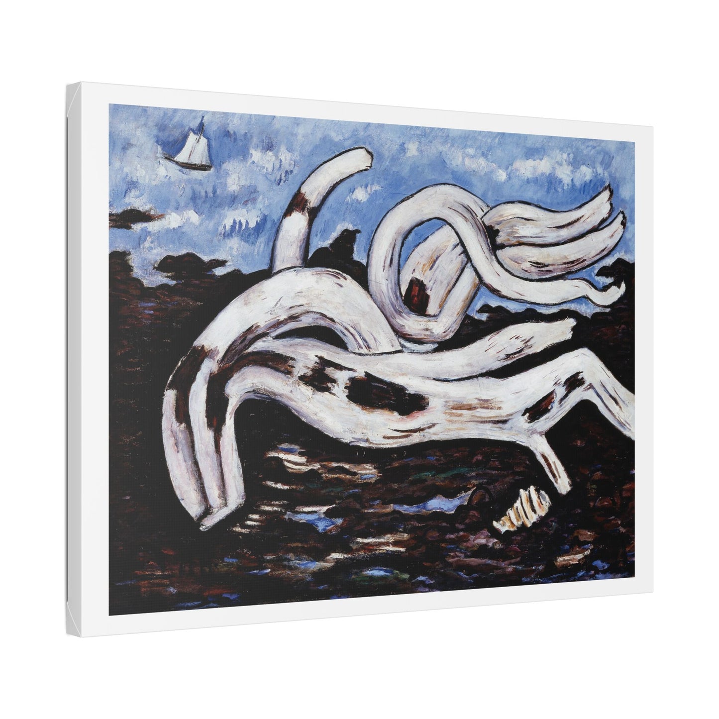 Driftwood on the Bagaduce (1939-1940) by Marsden Hartley, from the Original, Canvas Art Print