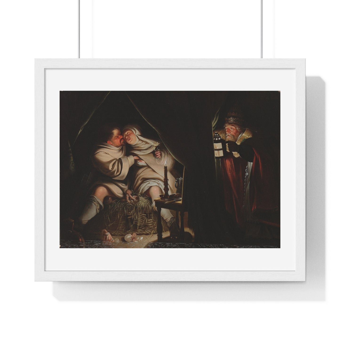 Satire on Celibacy (1600-1649) by Anonymous Artist, From the Original, Framed Print