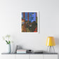 Café Art V, Print on Satin Canvas, Stretched