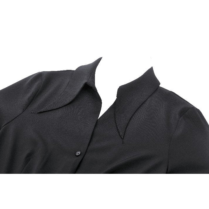 Dark in Love Darya Witchy Bell-Sleeve Shirt Dress