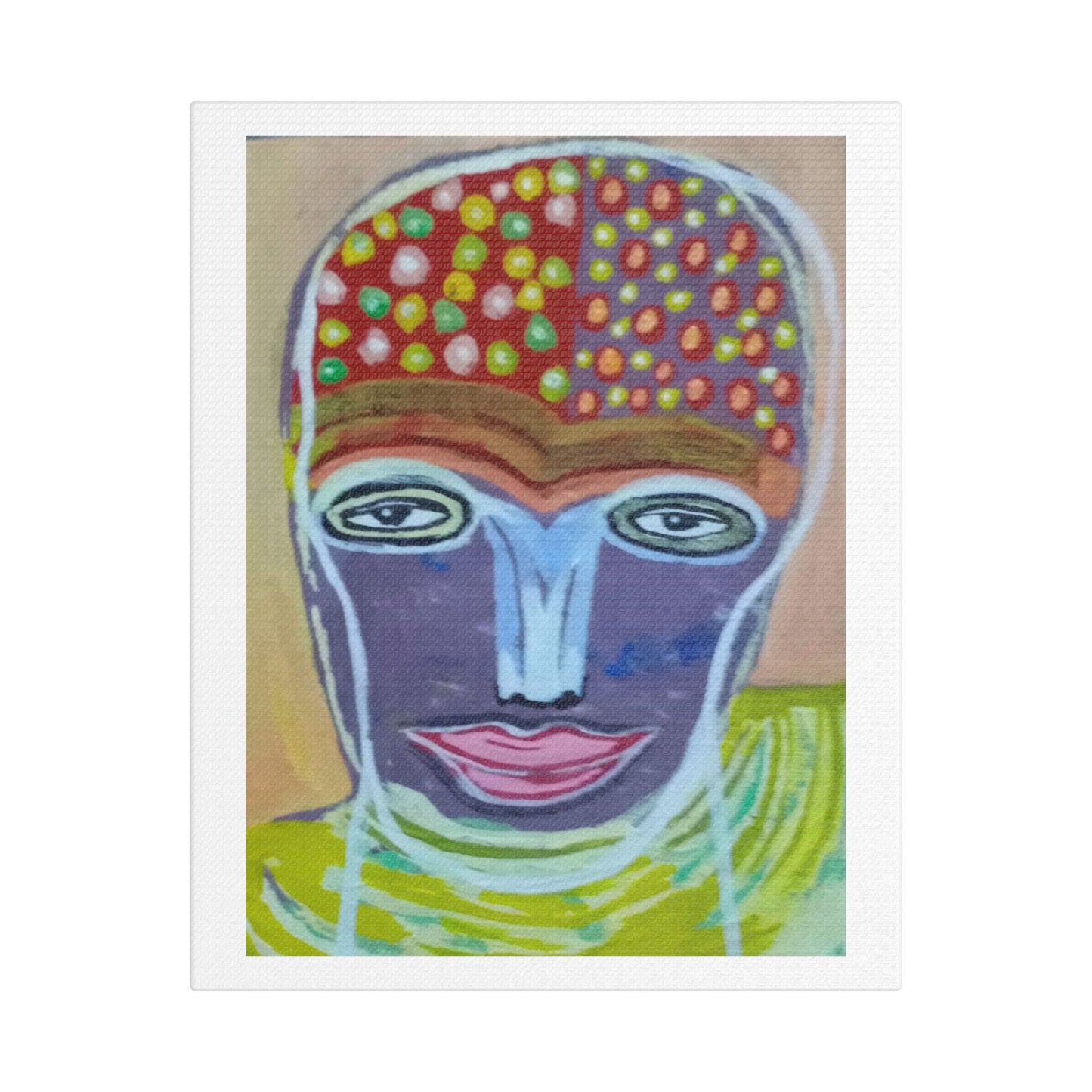 Portait with Strange Overtones III 'Designed by AI' Art Print on Canvas