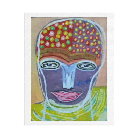 Portait with Strange Overtones III 'Designed by AI' Art Print on Canvas