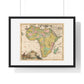 Antique Map of  Africa 'Kaart van Afrika' (circa 1690) by Carel Allard, from the Original, Framed Art Print