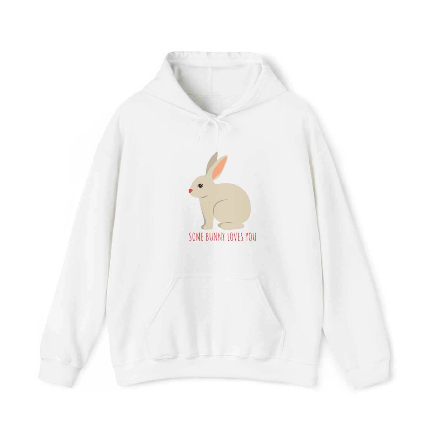 Un lapin vous aime ! Sweat à capuche unisexe Heavy Blend™ Joyeuses Pâques cadeau