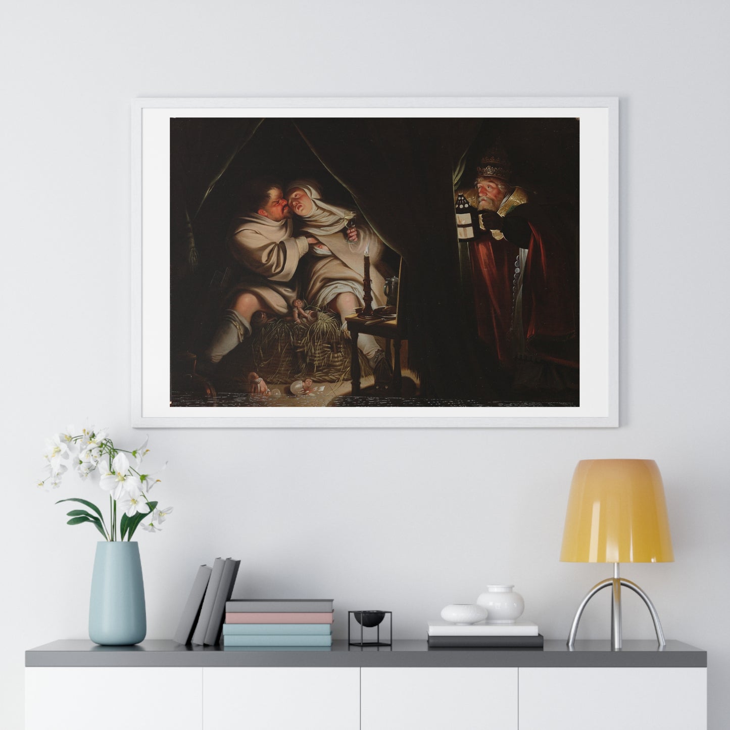 Satire on Celibacy (1600-1649) by Anonymous Artist, From the Original, Framed Print