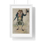 A Toad in Morning Dress, Holding an Umbrella and a Bunch of Flowers, by G Hope Tait (1900) from the Original, Framed Print