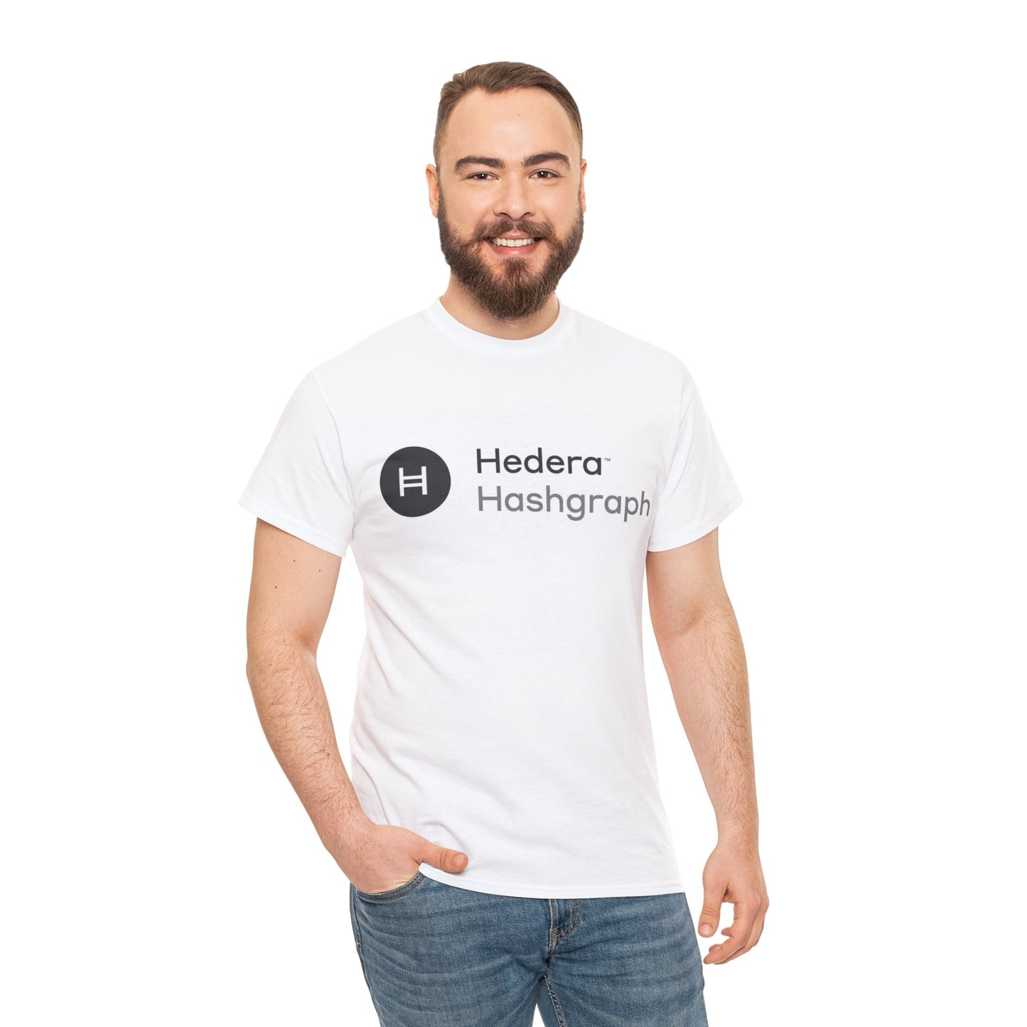 Hedera Hashgraph #HBAR Crypto Unisex Heavy Cotton T-Shirt