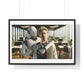Having a Heart to Heart with your AI Creation, Office Art 'Designed by AI' Framed Print