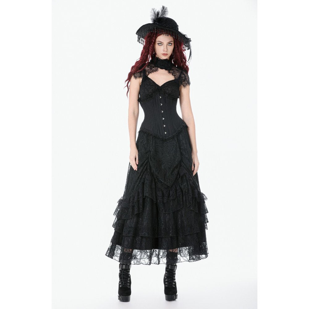 Dark in Love Talia Gothic Longline Metal-Boned Corset