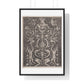 Venetian Ornamental Panel (1514–1536) by Agostino Veneziano (Agostino dei Musi) from the Original, Framed Art Print