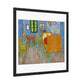 The Bedroom (1889) by Vincent Van Gogh, from the Original, Wooden Framed Print