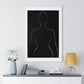 Silhouette of Female Body, Framed Art Print