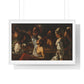 Card and Backgammon Players by Michelangelo Merisi Da Caravaggio, from the Original, Framed Print
